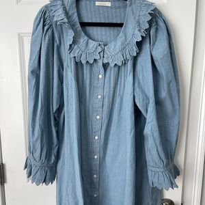 Doen Wing Dress - Parisian Chambray - XXL